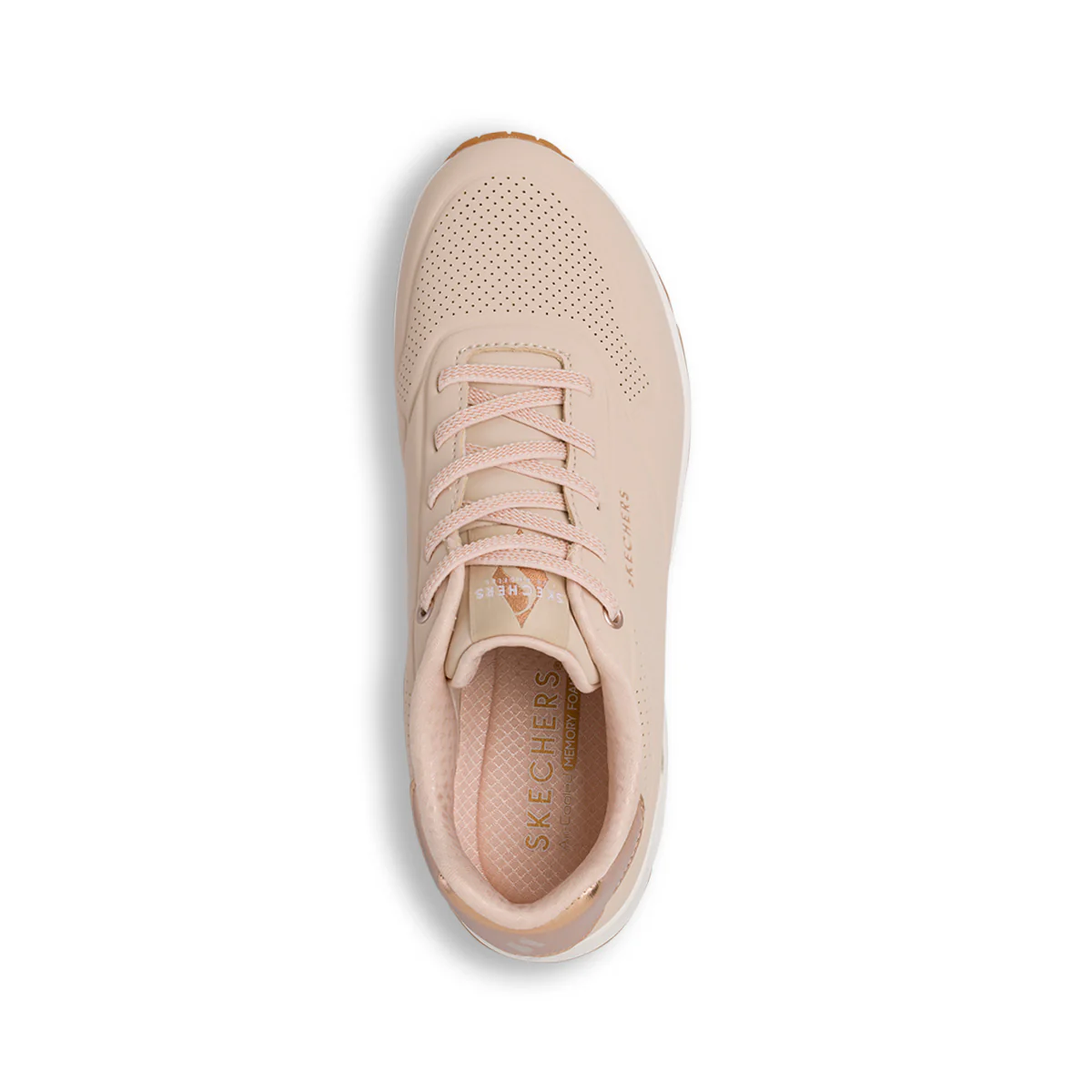 Sneakers rosa da donna con suola ad aria Skechers Uno - Shimmer Away - Image 8