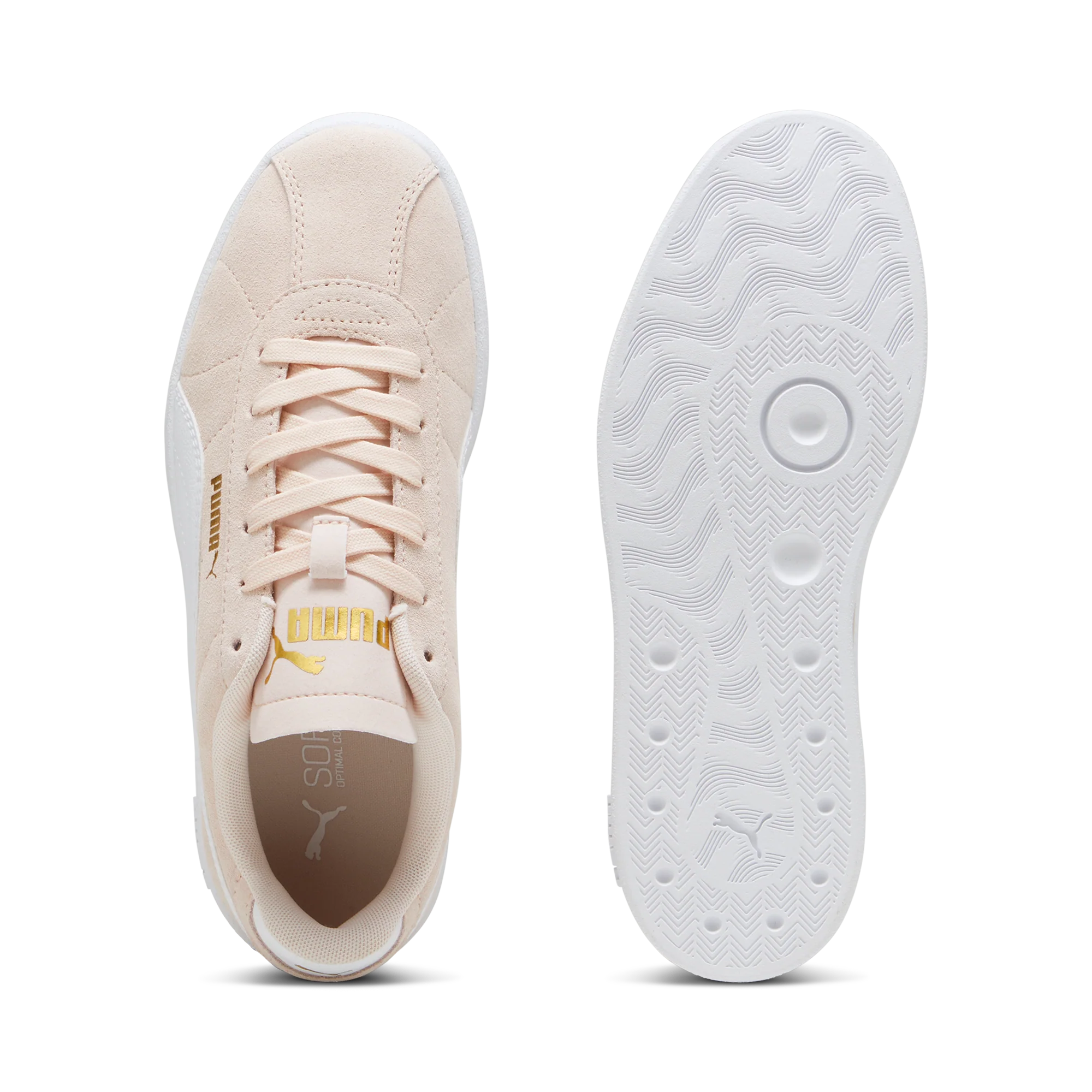 Sneakers rosa da donna in pelle scamosciata Puma Club II - Image 6