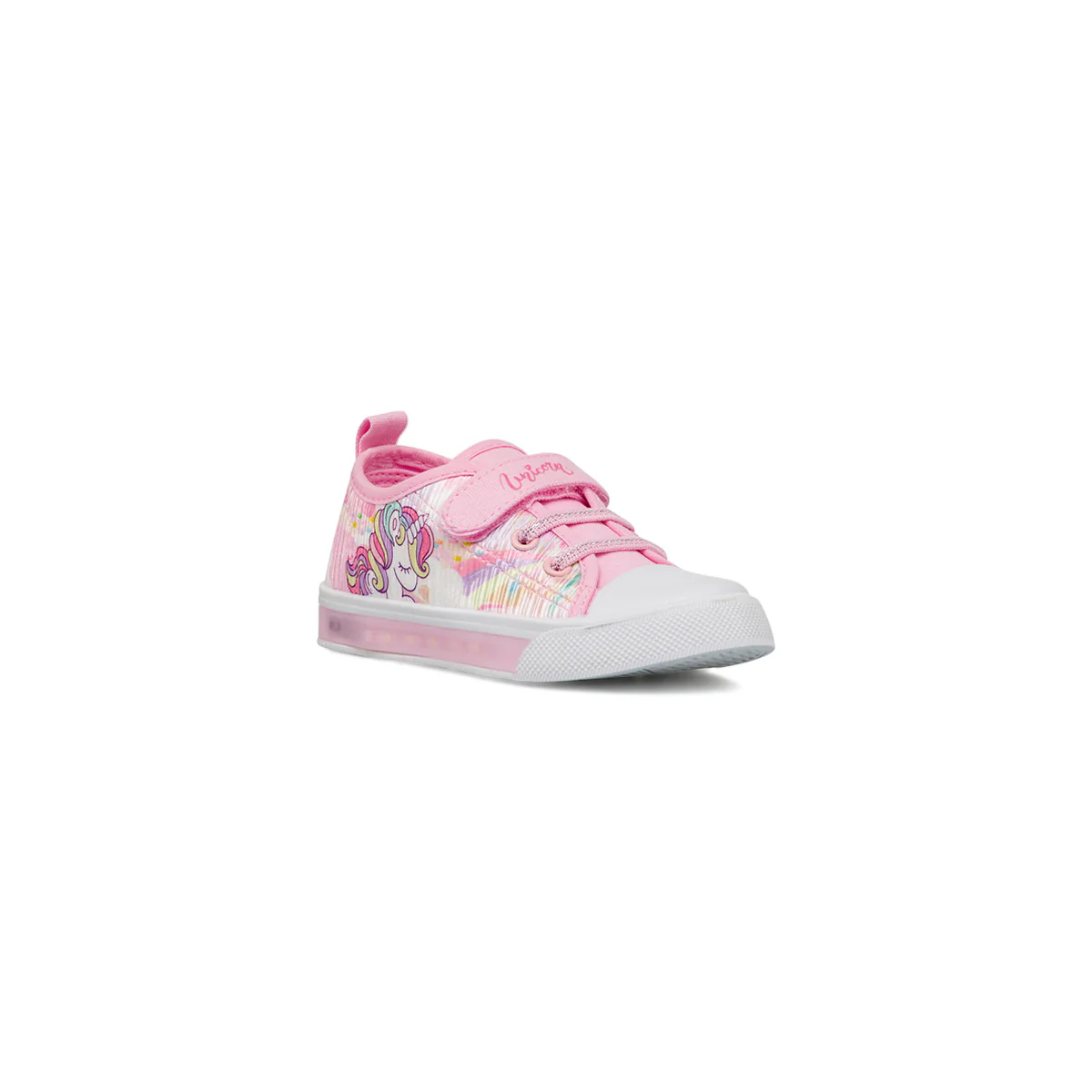 Sneakers rosa da Ragazza con luci e stampa Unicorno - Image 2