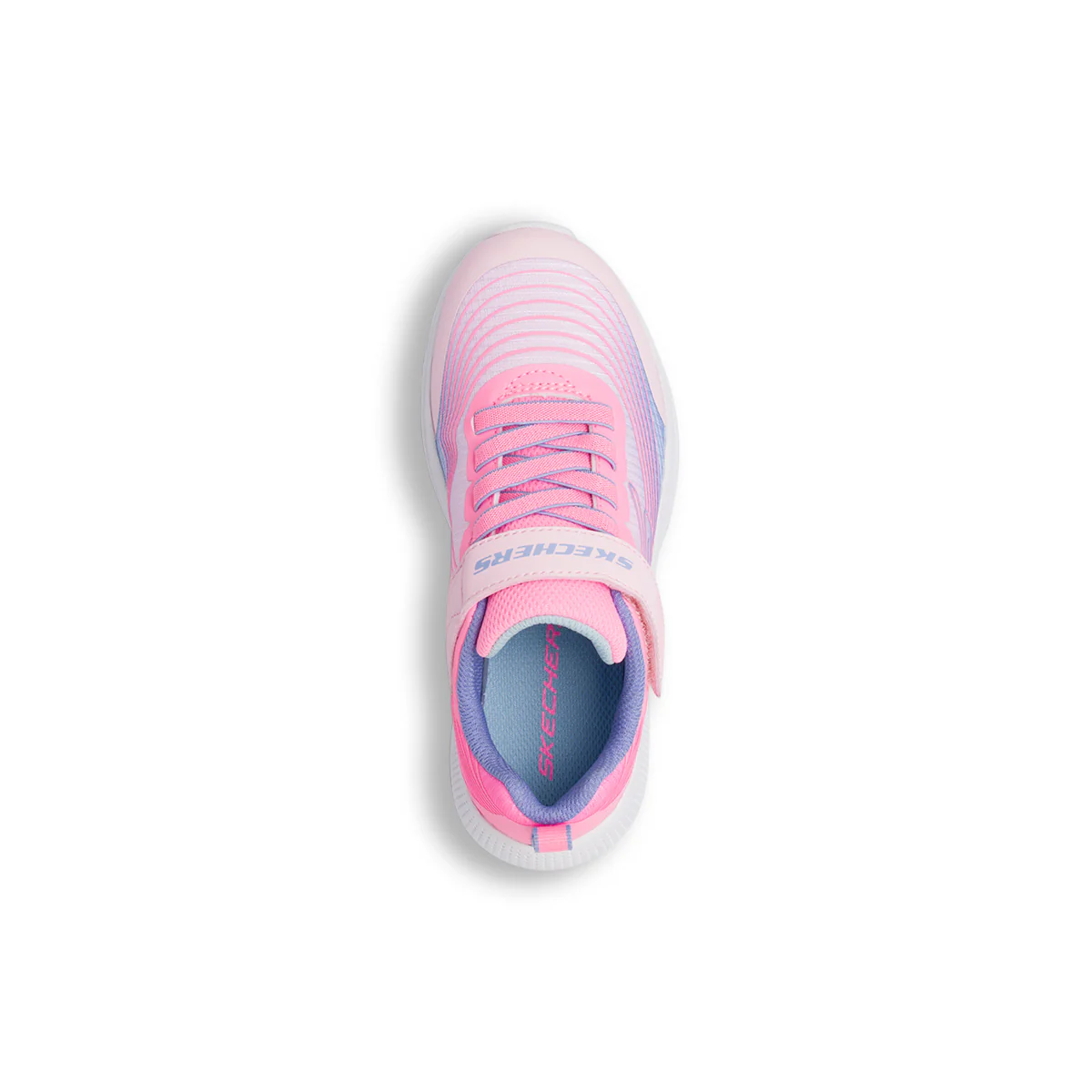 Sneakers rosa e azzurre da bambina Microspec Advance Skechers - Image 5