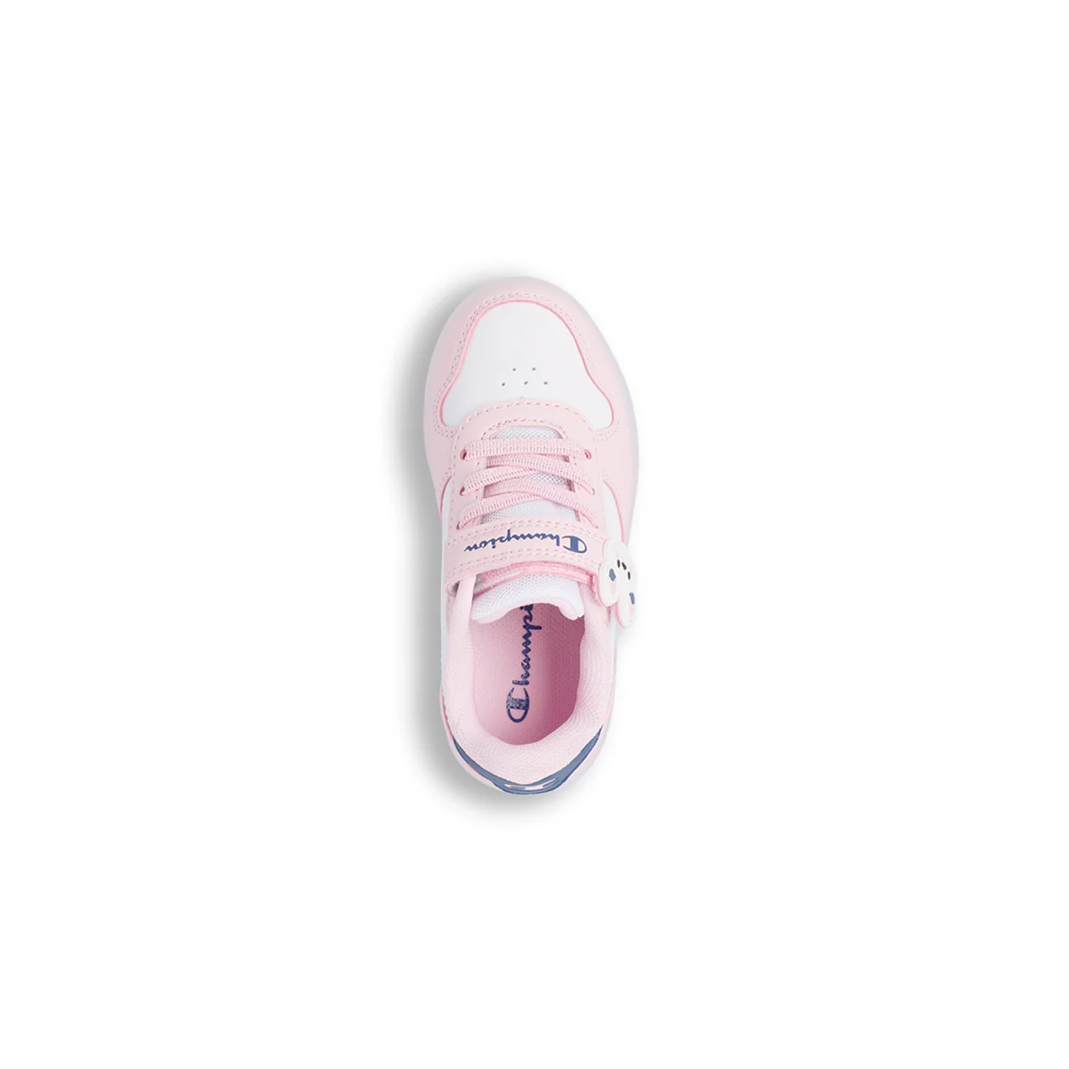 Sneakers rosa e bianche da Bambina con coniglietto e luci Champion Low - Image 5