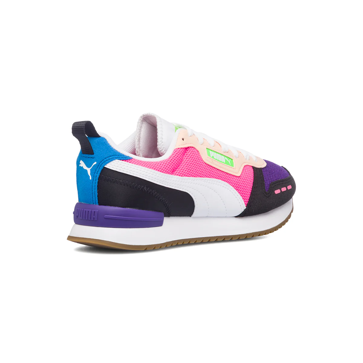 Sneakers rosa e lilla con logo laterale Puma R78 - Image 3