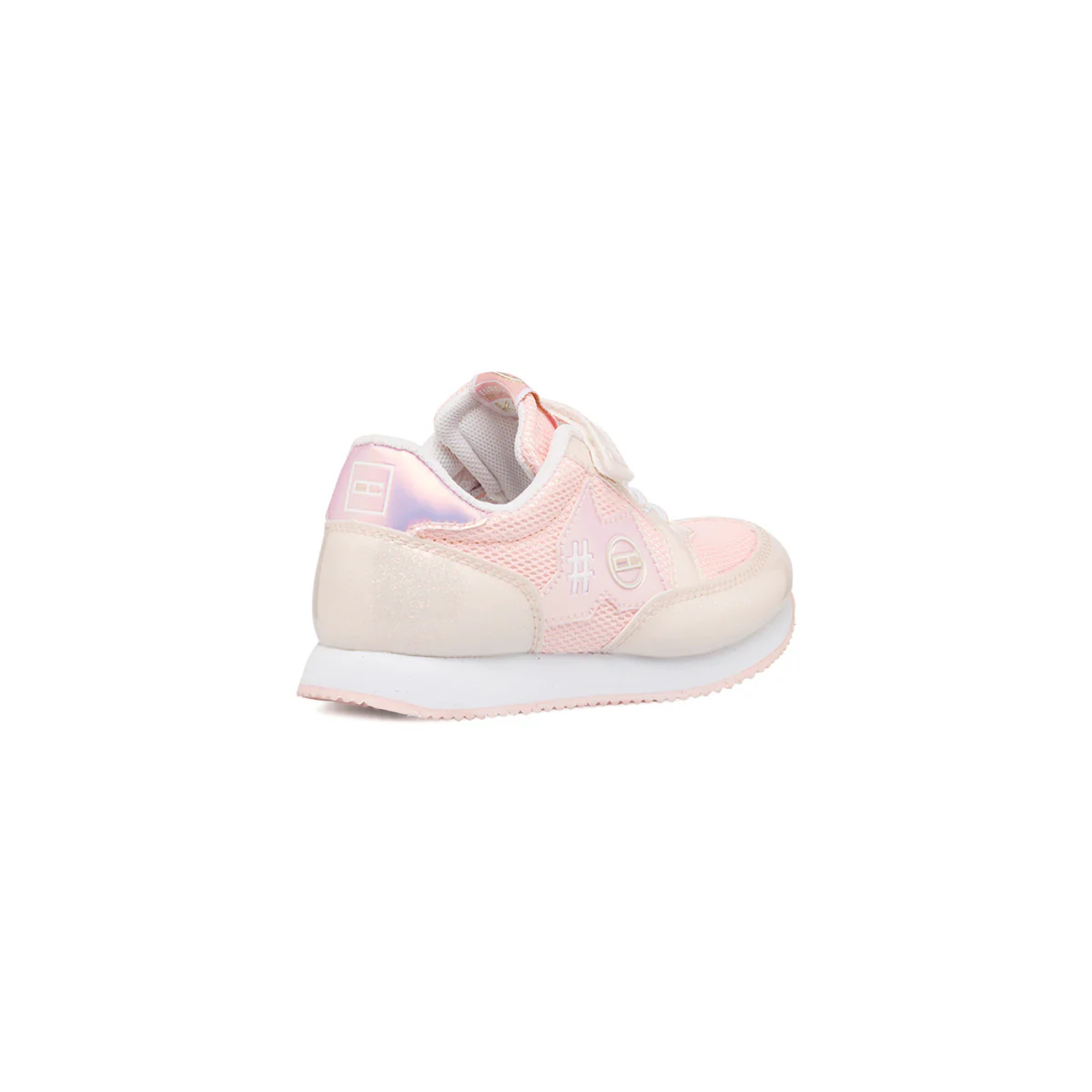 Sneakers rosa glitterate in tessuto mesh da bambina Enrico Coveri - Image 3