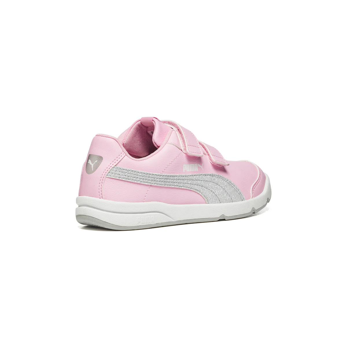 Sneakers rosa in similpelle con striscia Formstrip laterale effetto glitterato Puma Stepfleex 2 Sl V - Image 3