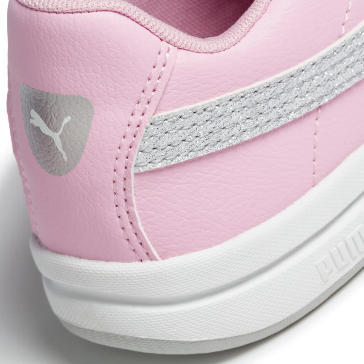 Sneakers rosa in similpelle con striscia Formstrip laterale effetto glitterato Puma Stepfleex 2 Sl V - Image 7