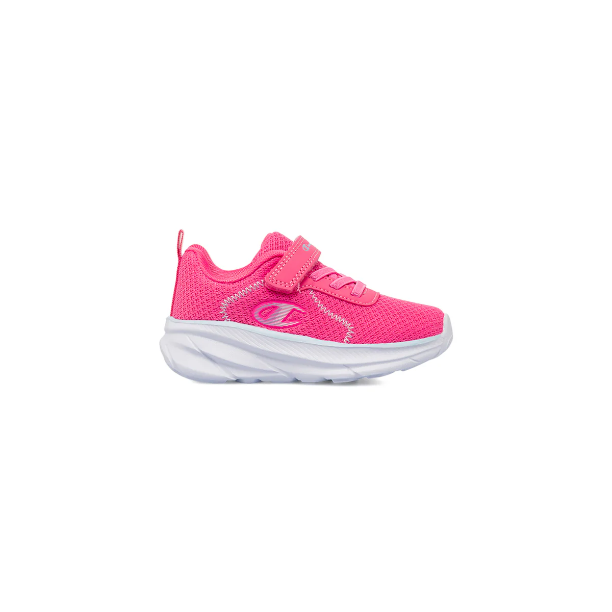 Sneakers rosa Primi Passi Bambina con strappo e logo Champion