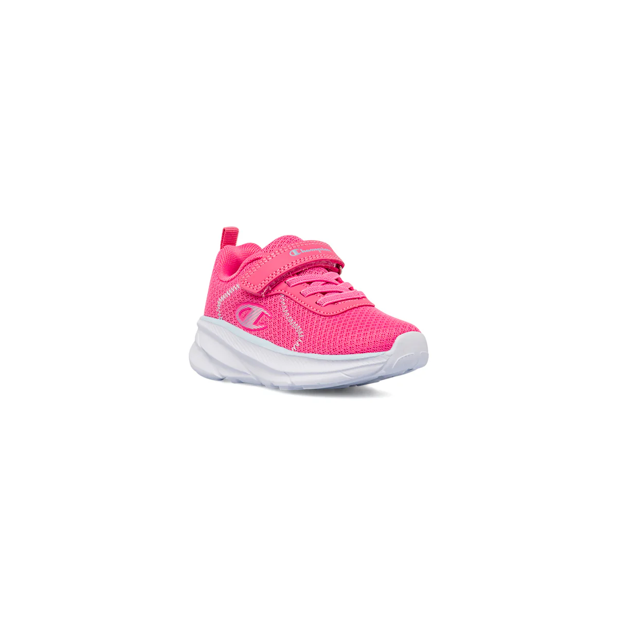 Sneakers rosa Primi Passi Bambina con strappo e logo Champion - Image 2