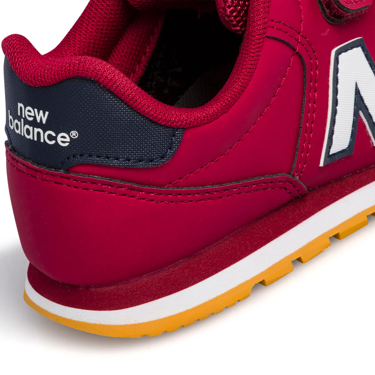 Sneakers rosse da bambino con dettagli blu New Balance 500 - Image 7
