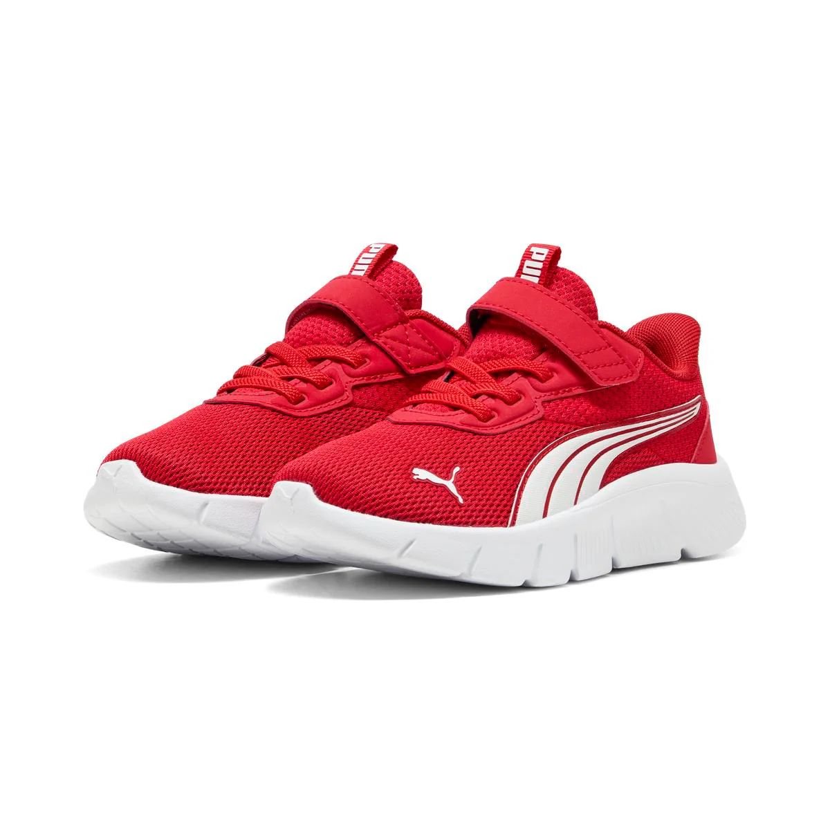 Sneakers rosse da Bambino con strappo Puma Flex Focus
