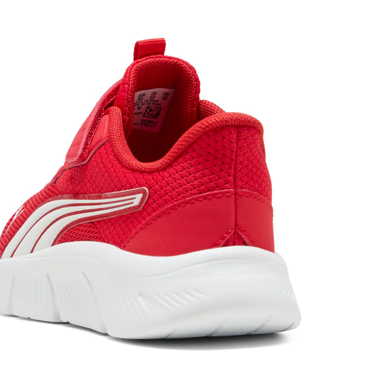 Sneakers rosse da Bambino con strappo Puma Flex Focus - Image 3