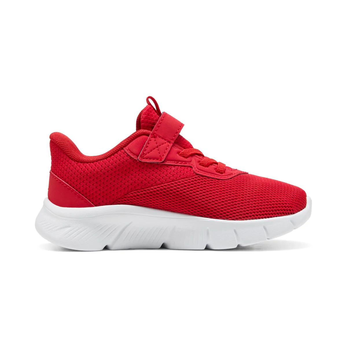 Sneakers rosse da Bambino con strappo Puma Flex Focus - Image 5