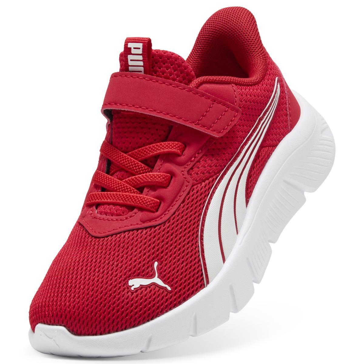 Sneakers rosse da Bambino con strappo Puma Flex Focus - Image 6