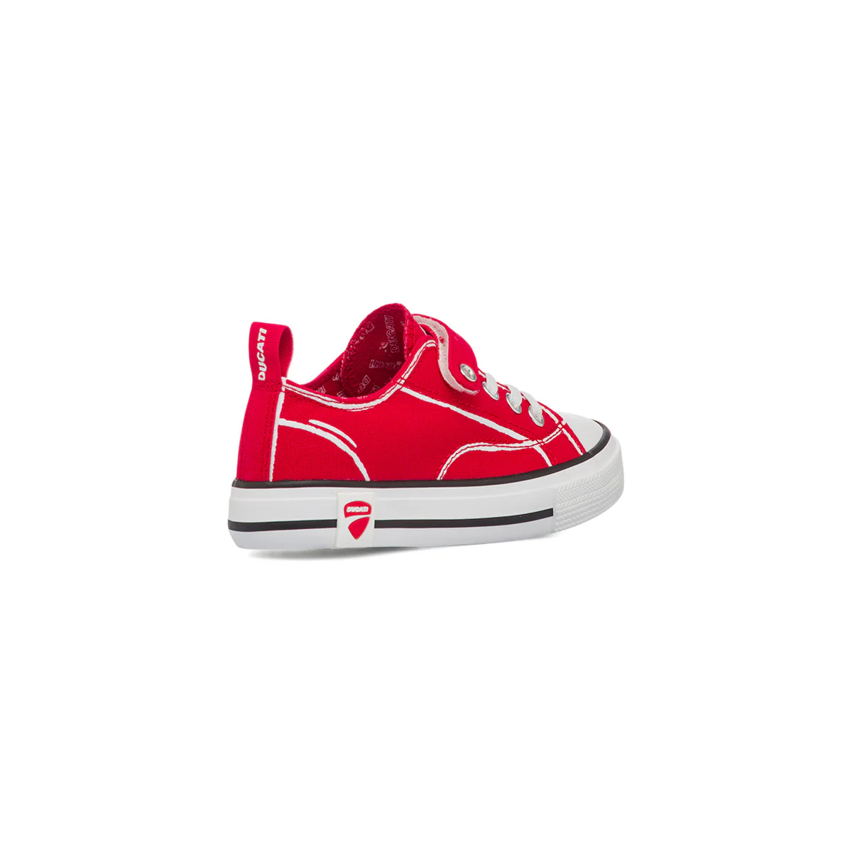 Sneakers rosse da Bambino Ducati con chiusura a strappo - Image 3