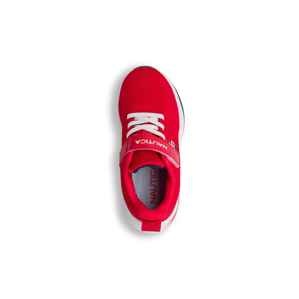 Sneakers rosse da bambino in mesh con dettagli a contrasto e logo Nautica - Image 5