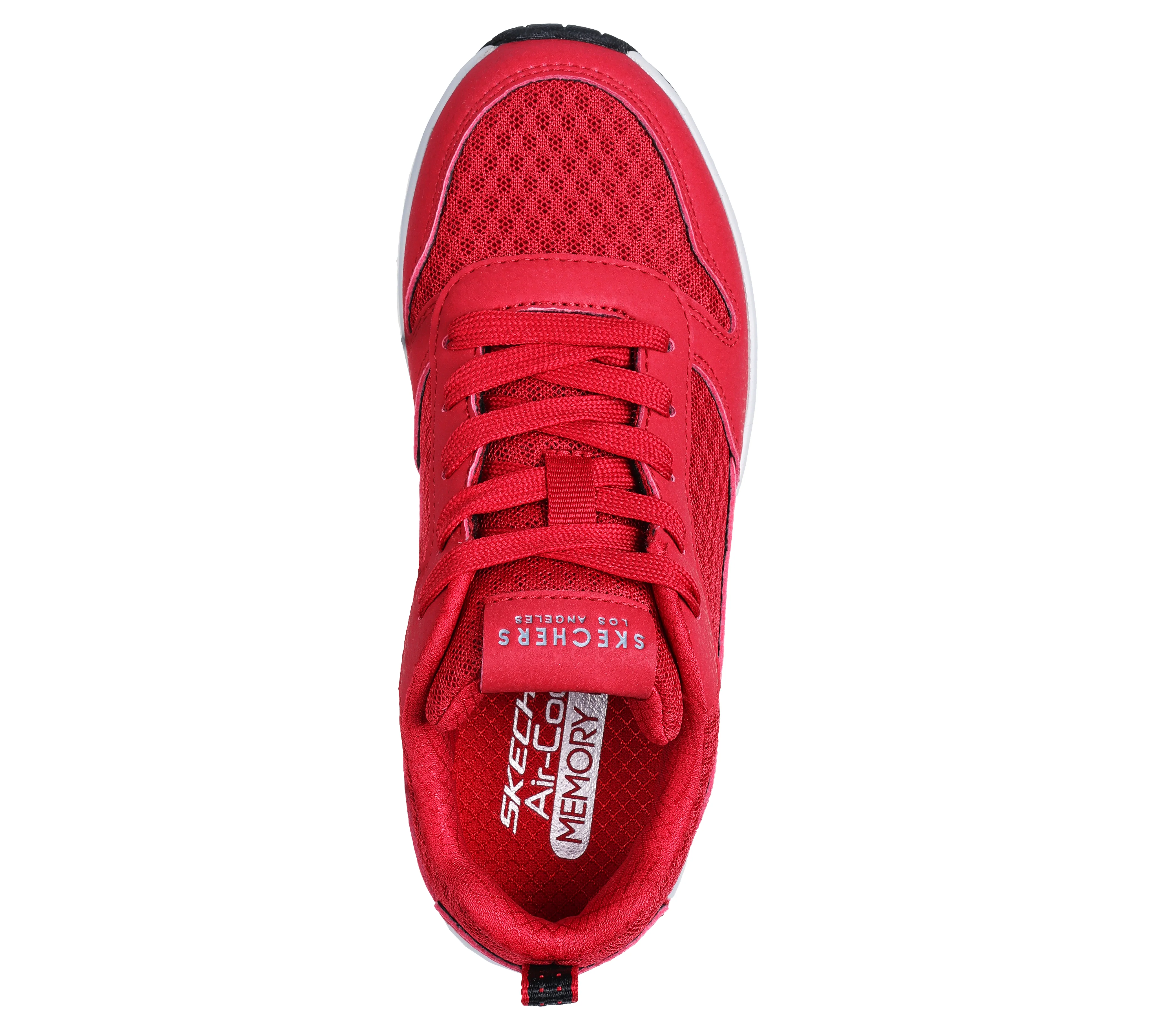 Sneakers rosse da ragazzo con soletta Memory Foam Skechers Uno - Image 2