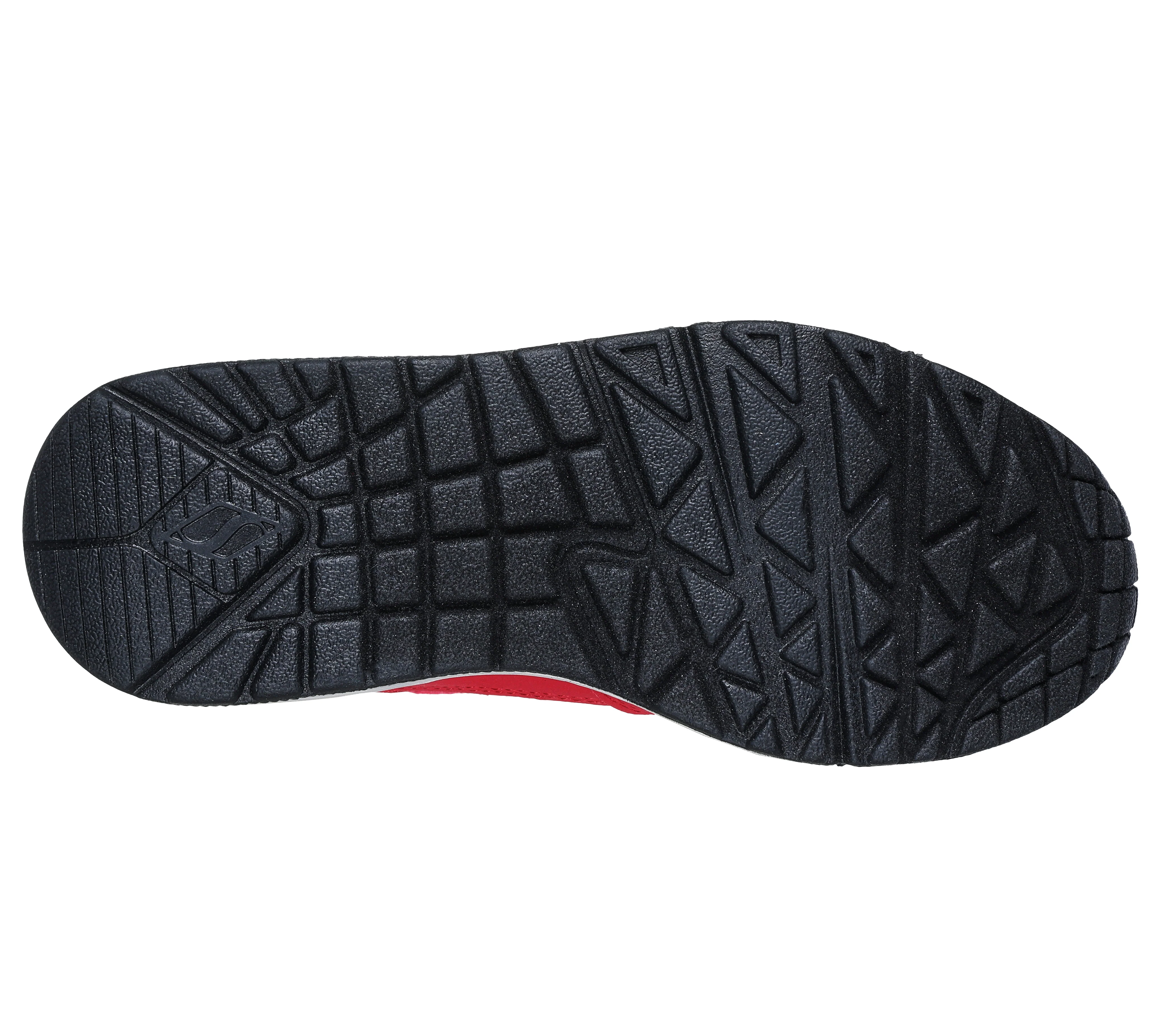 Sneakers rosse da ragazzo con soletta Memory Foam Skechers Uno - Image 3
