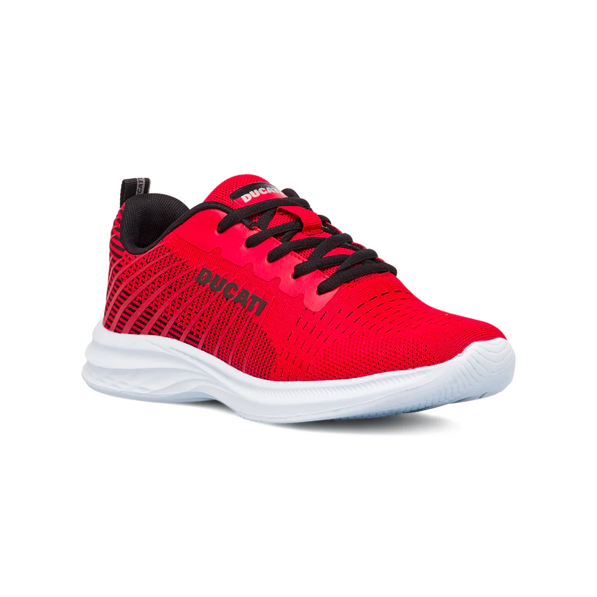 Sneakers rosse da uomo con dettagli neri e logo Ducati Radio - Image 2