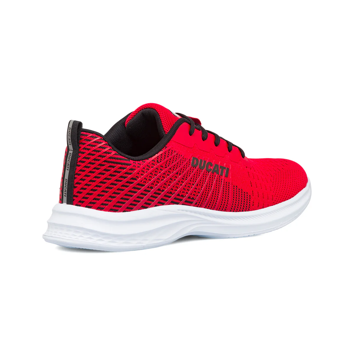 Sneakers rosse da uomo con dettagli neri e logo Ducati Radio - Image 3