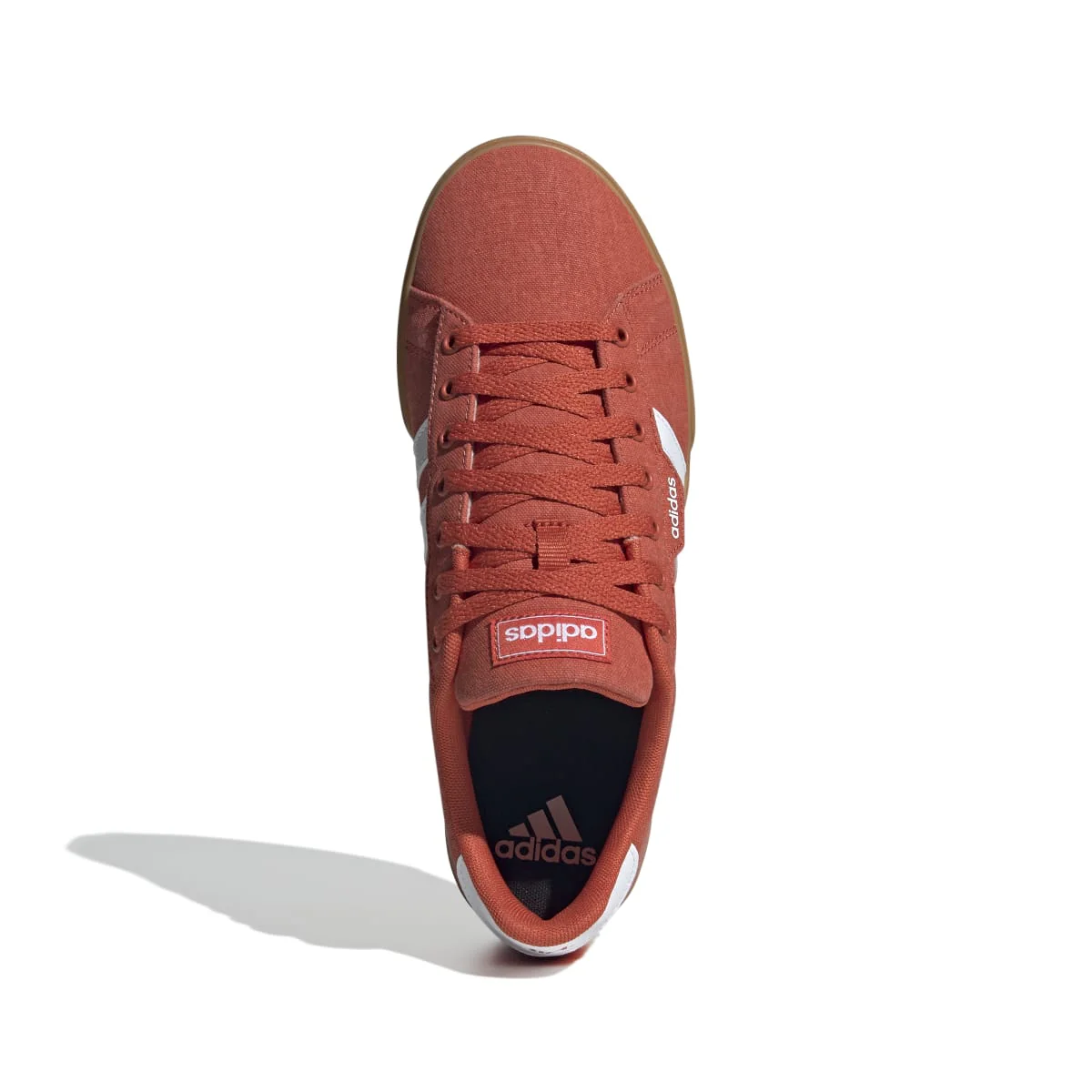 Sneakers rosse da uomo con strisce bianche adidas Daily 3.0 - Image 2