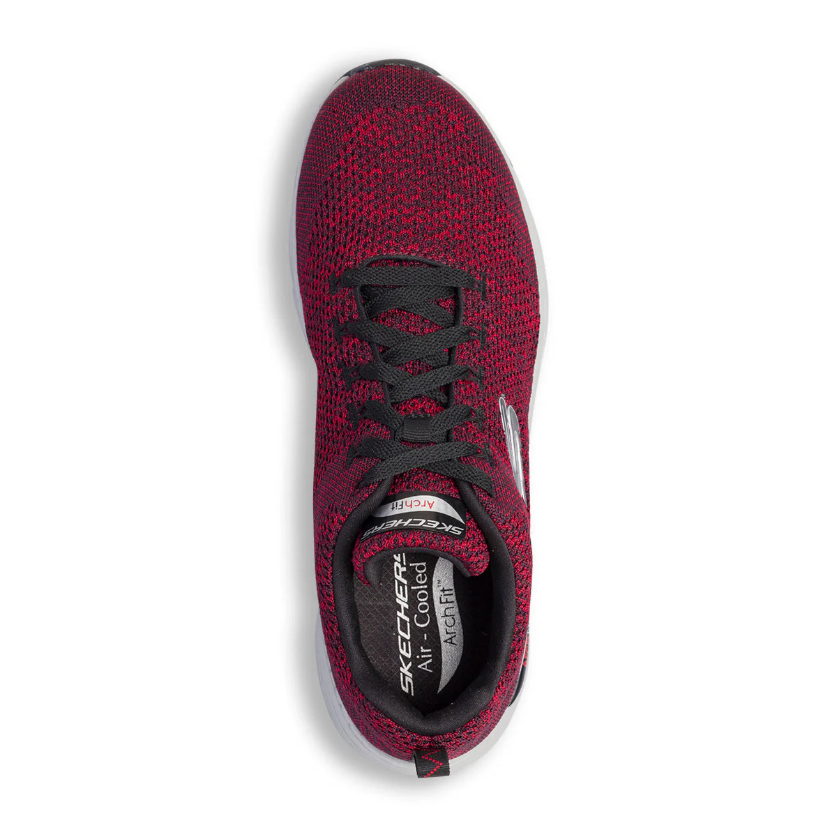 Sneakers rosse da uomo Skechers con soletta Arch-Fit - Image 5