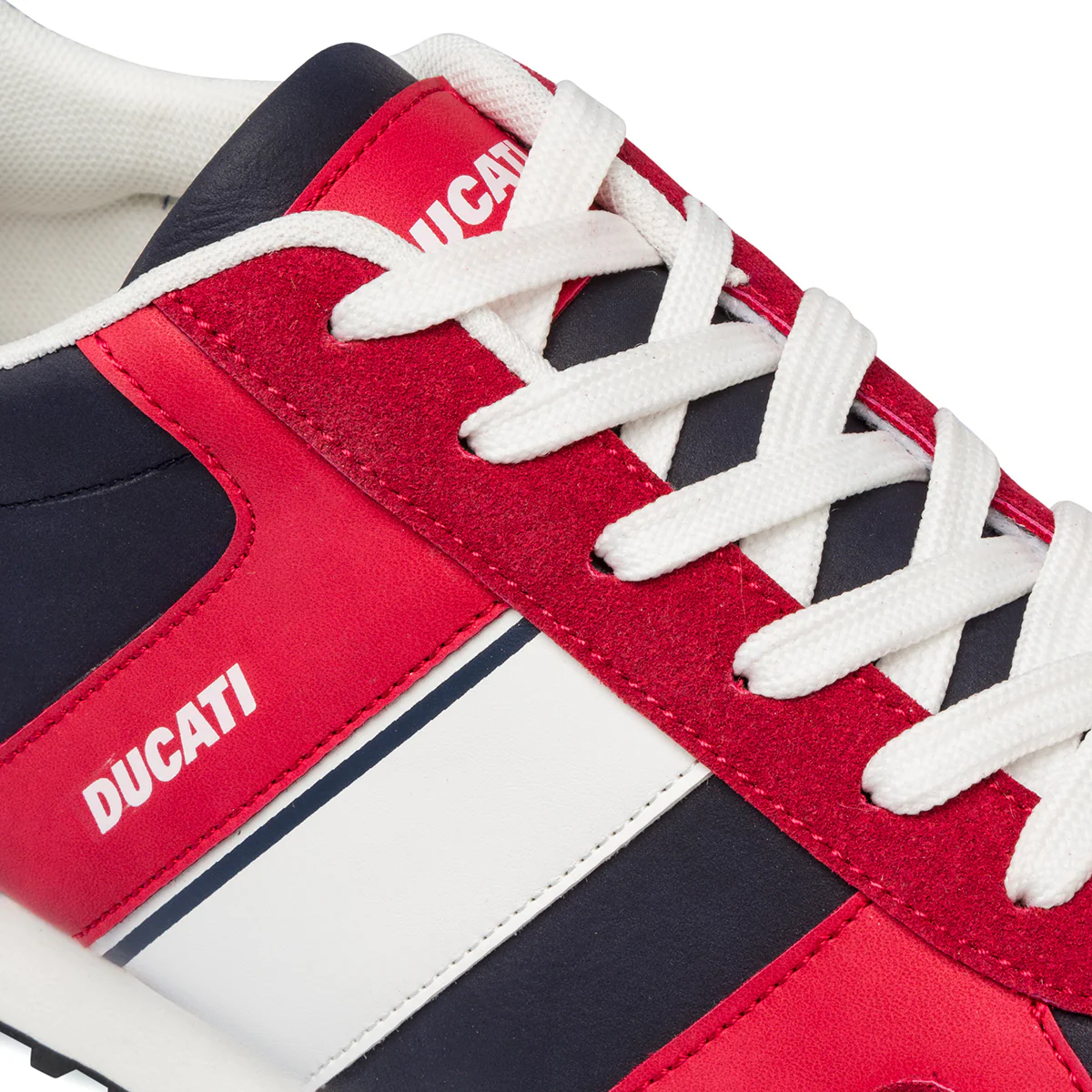 Sneakers rosse e blu da uomo con logo Ducati - Image 6
