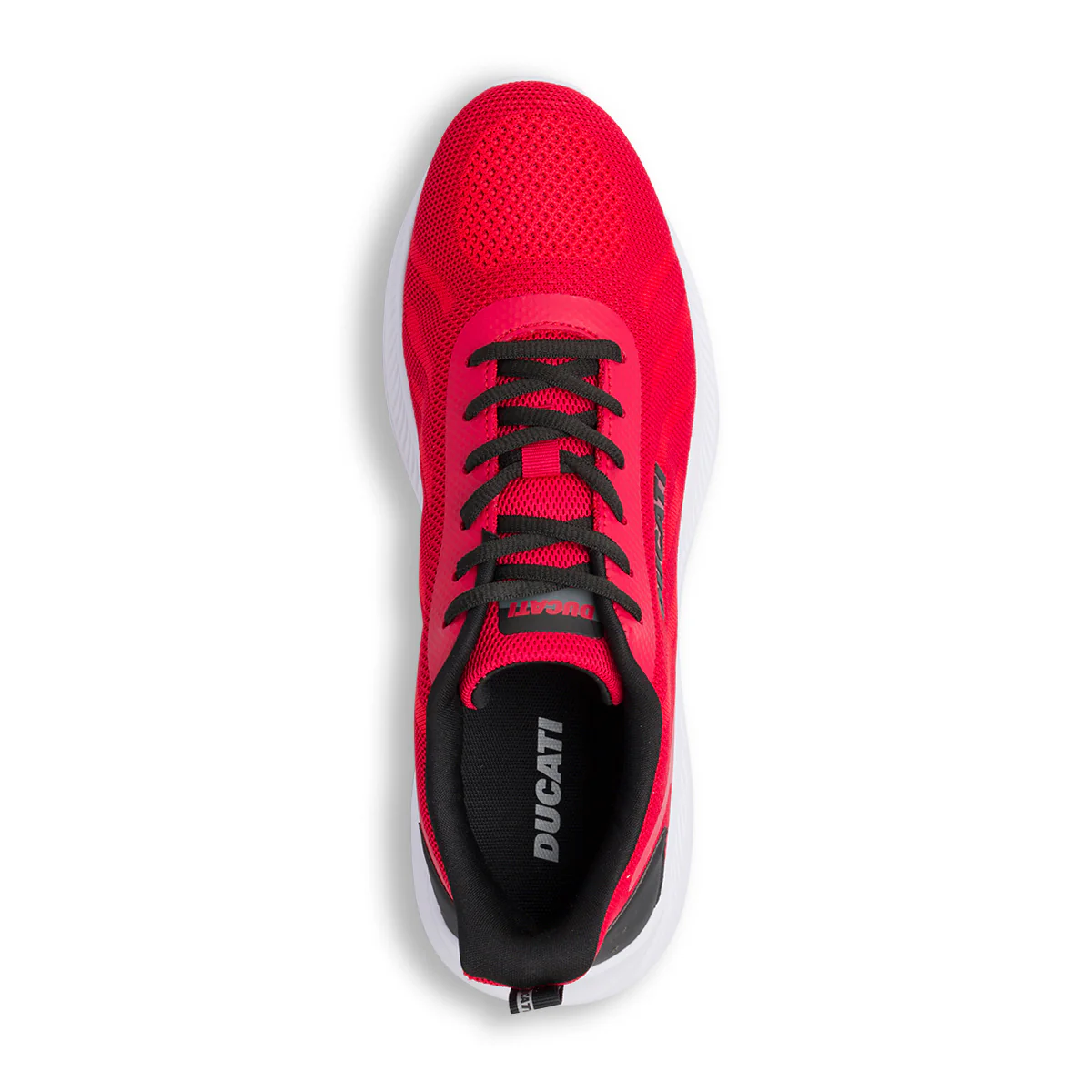 Sneakers rosse e nere da Uomo in tessuto con logo Ducati - Image 8