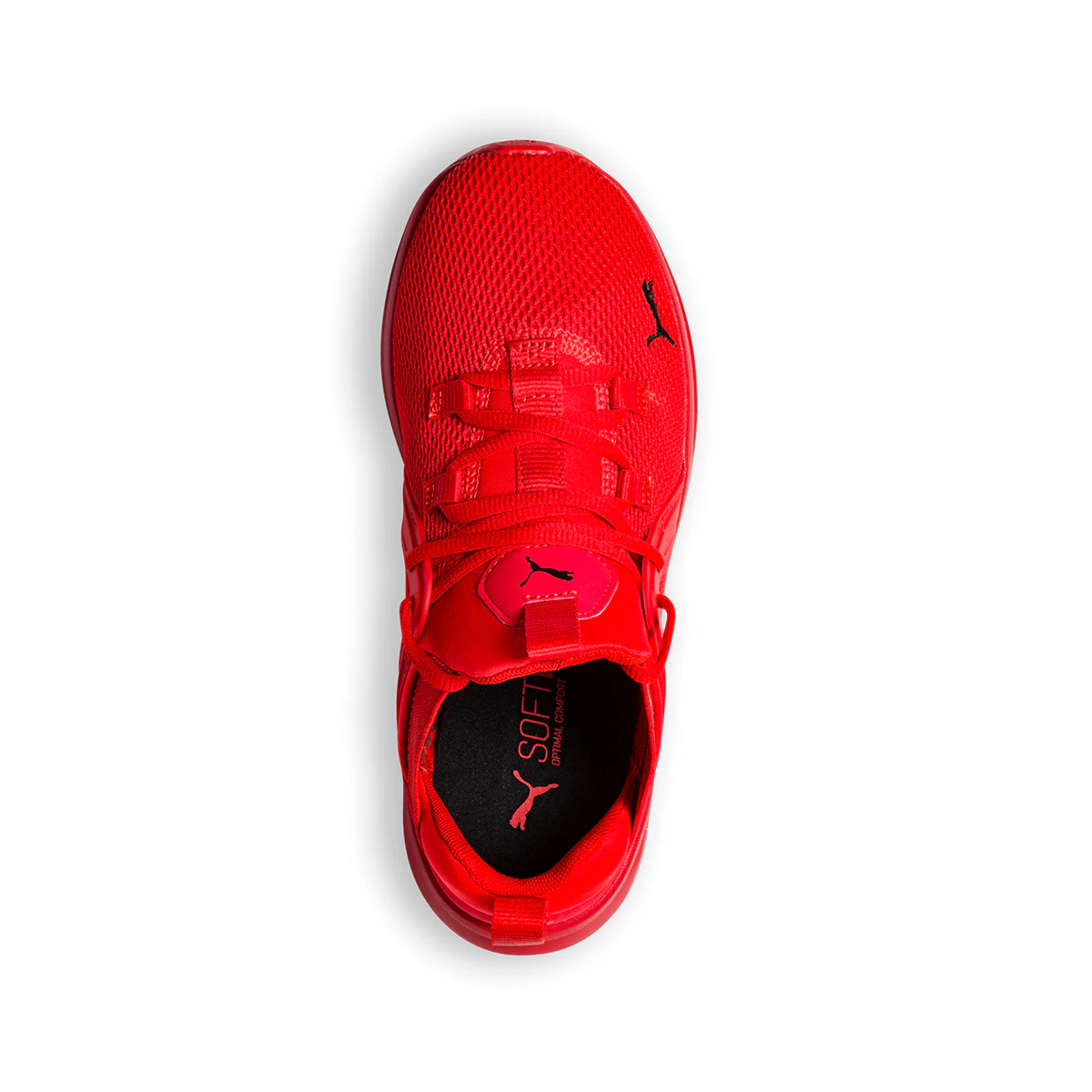 Sneakers rosse in tessuto mesh con inserti elastici Puma Enzo 2 Weave Jr - Image 16