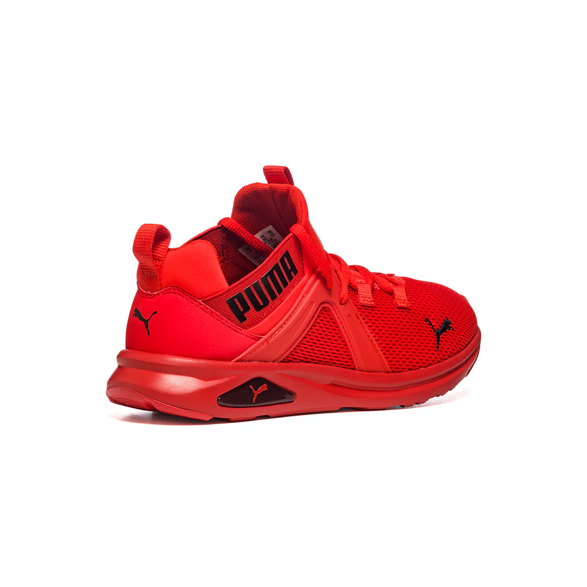 Sneakers rosse in tessuto mesh con inserti elastici Puma Enzo 2 Weave Jr - Image 3