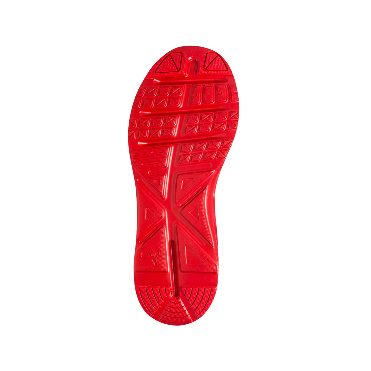 Sneakers rosse in tessuto mesh con inserti elastici Puma Enzo 2 Weave Jr - Image 4
