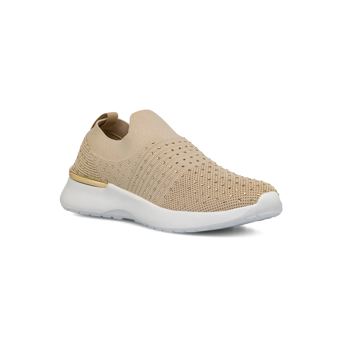 Sneakers slip-on beige da donna in tessuto mesh Lumberjack Gerda - Image 2
