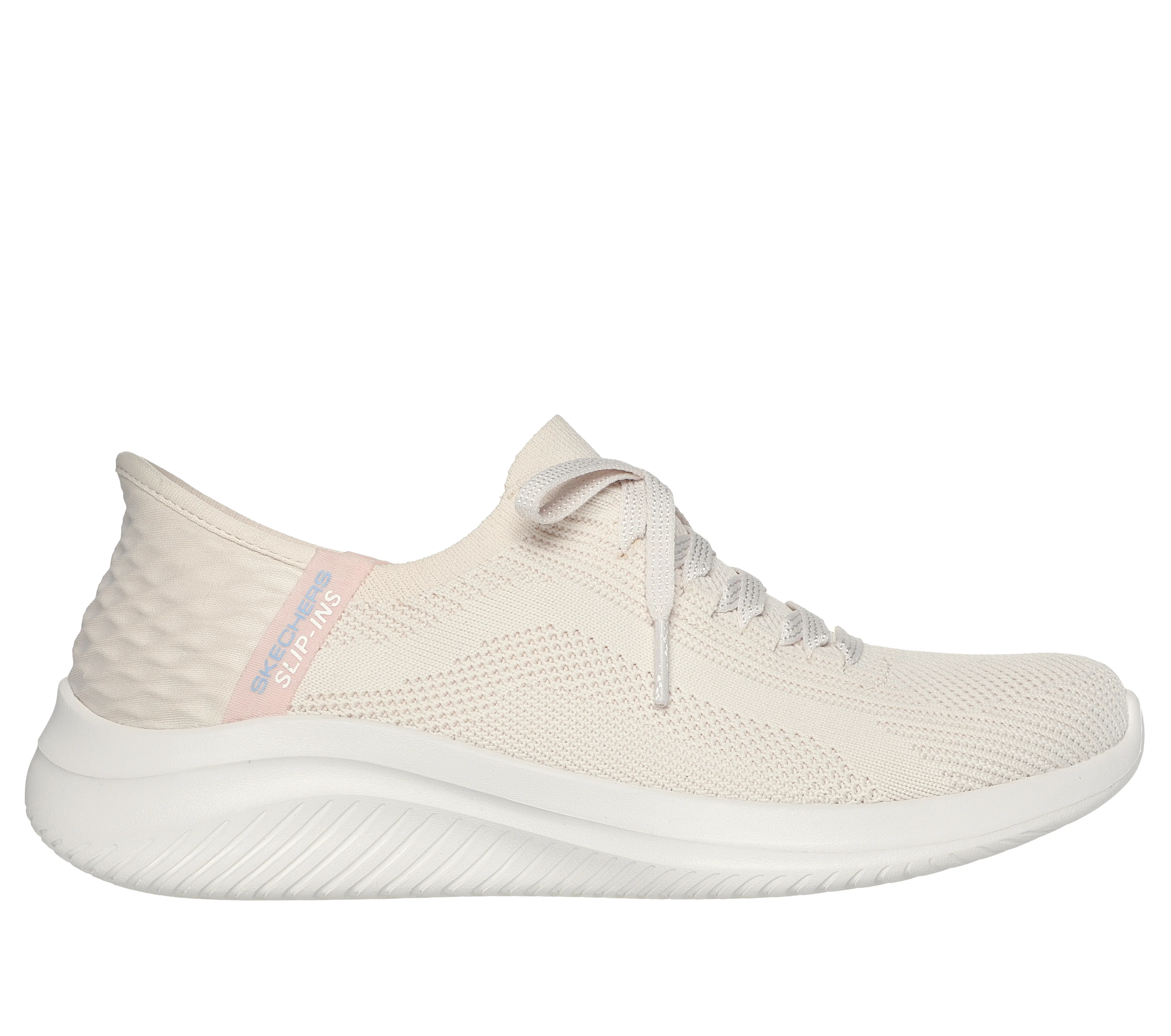 Sneakers slip-on beige da donna con memory foam Skechers Slip-ins: Ultra Flex 3.0