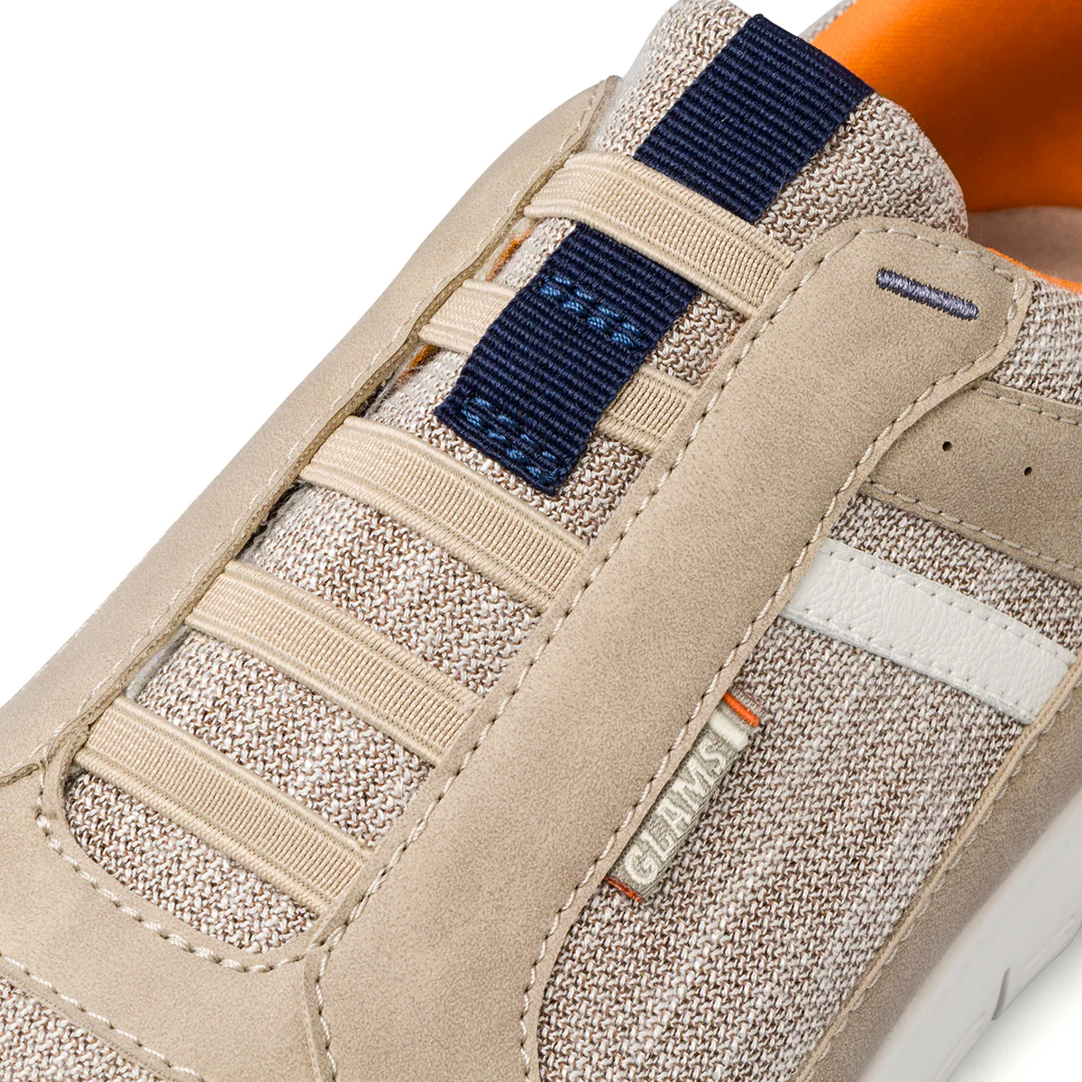 Sneakers slip-on beige da uomo Glams - Image 6