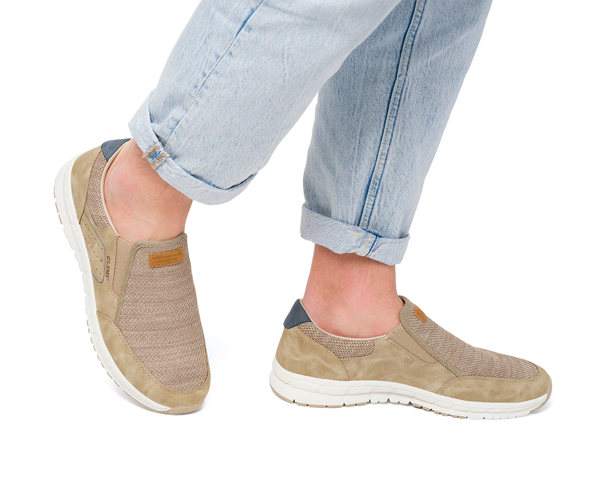 Sneakers slip-on beige da uomo Glams - Image 2