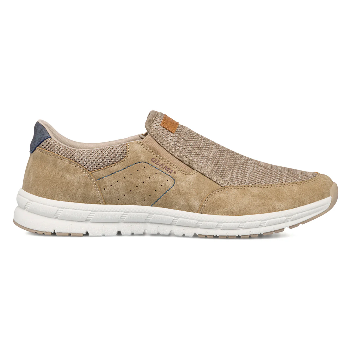 Sneakers slip-on beige da uomo Glams - Image 4