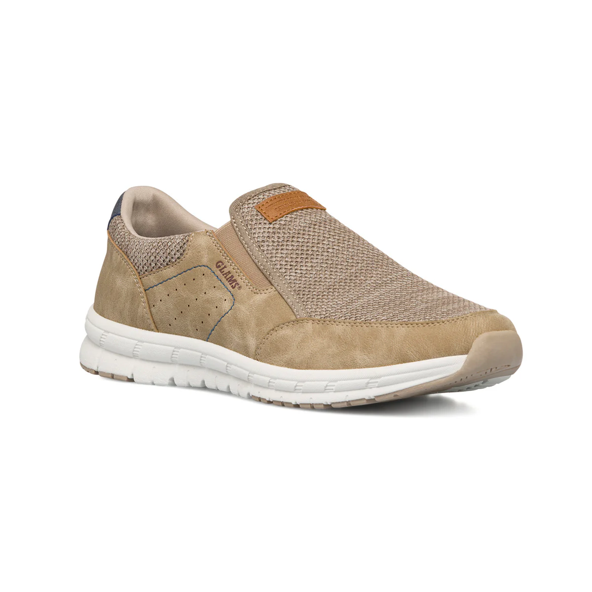 Sneakers slip-on beige da uomo Glams - Image 5