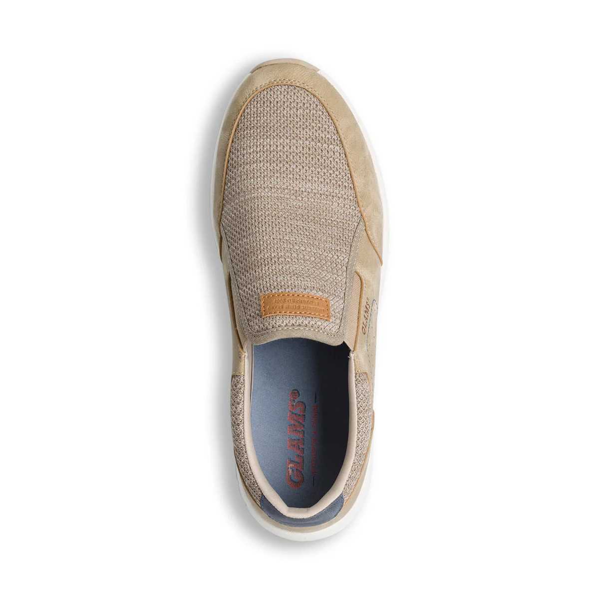 Sneakers slip-on beige da uomo Glams - Image 7