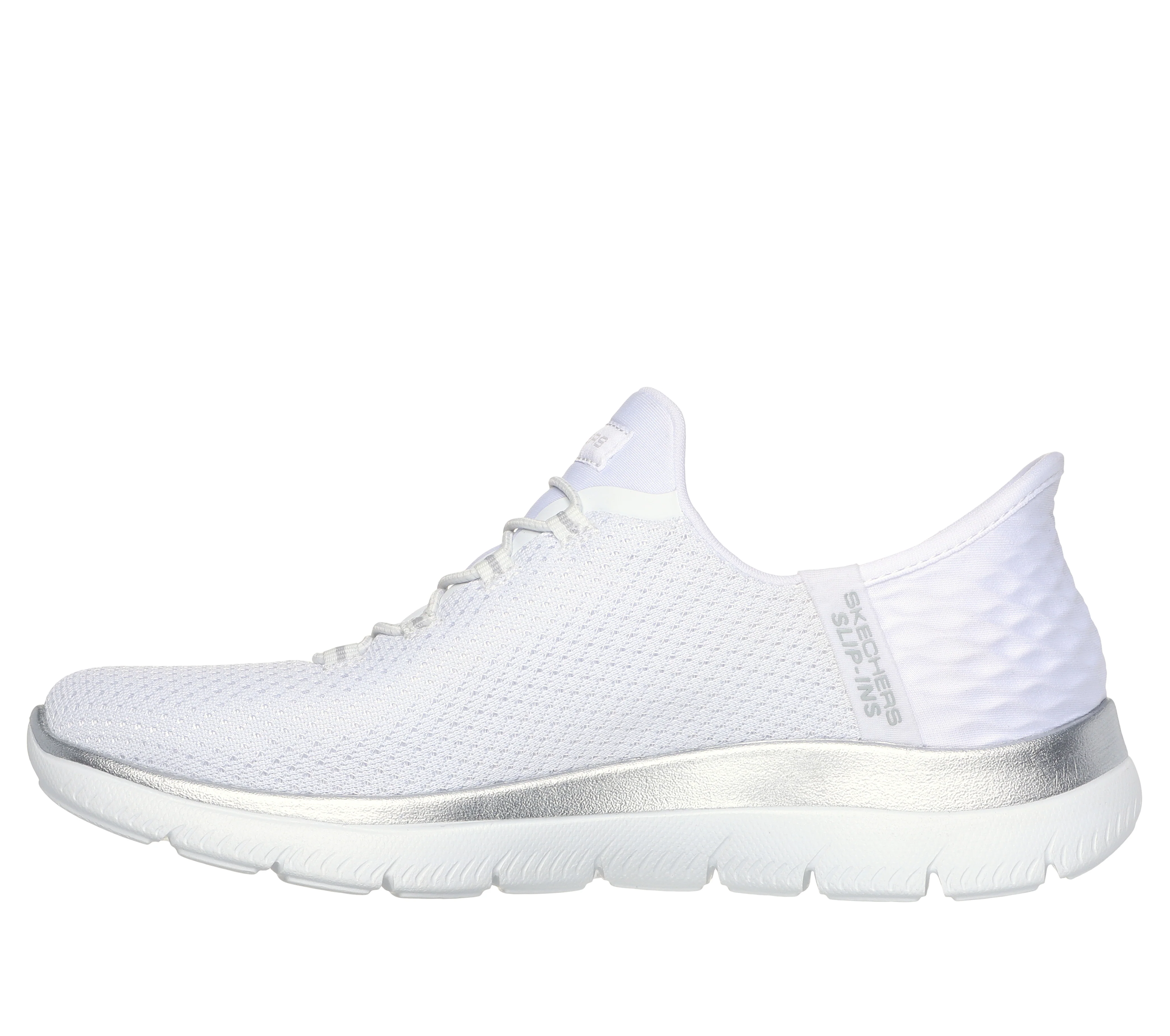 Sneakers slip-on bianche da donna con soletta Memory Foam Skechers Slip-ins: Summits - Image 5