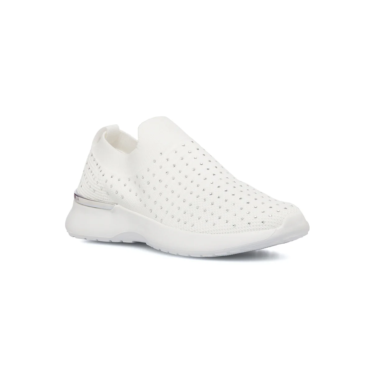 Sneakers slip-on bianche da donna in tessuto mesh Lumberjack Gerda - Image 2