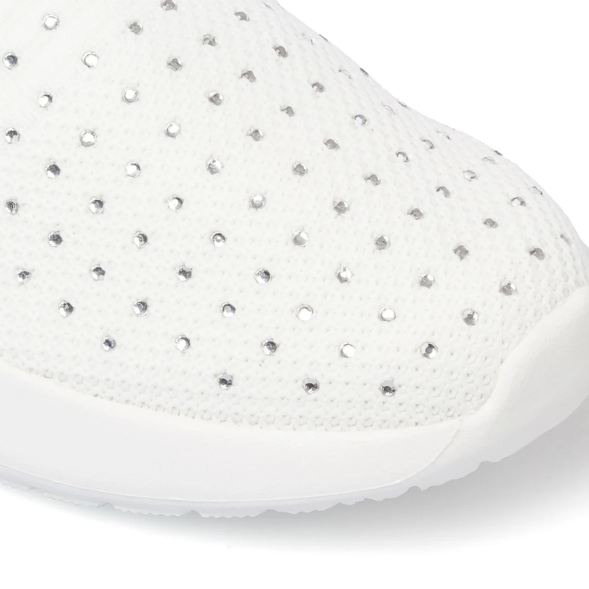 Sneakers slip-on bianche da donna in tessuto mesh Lumberjack Gerda - Image 5