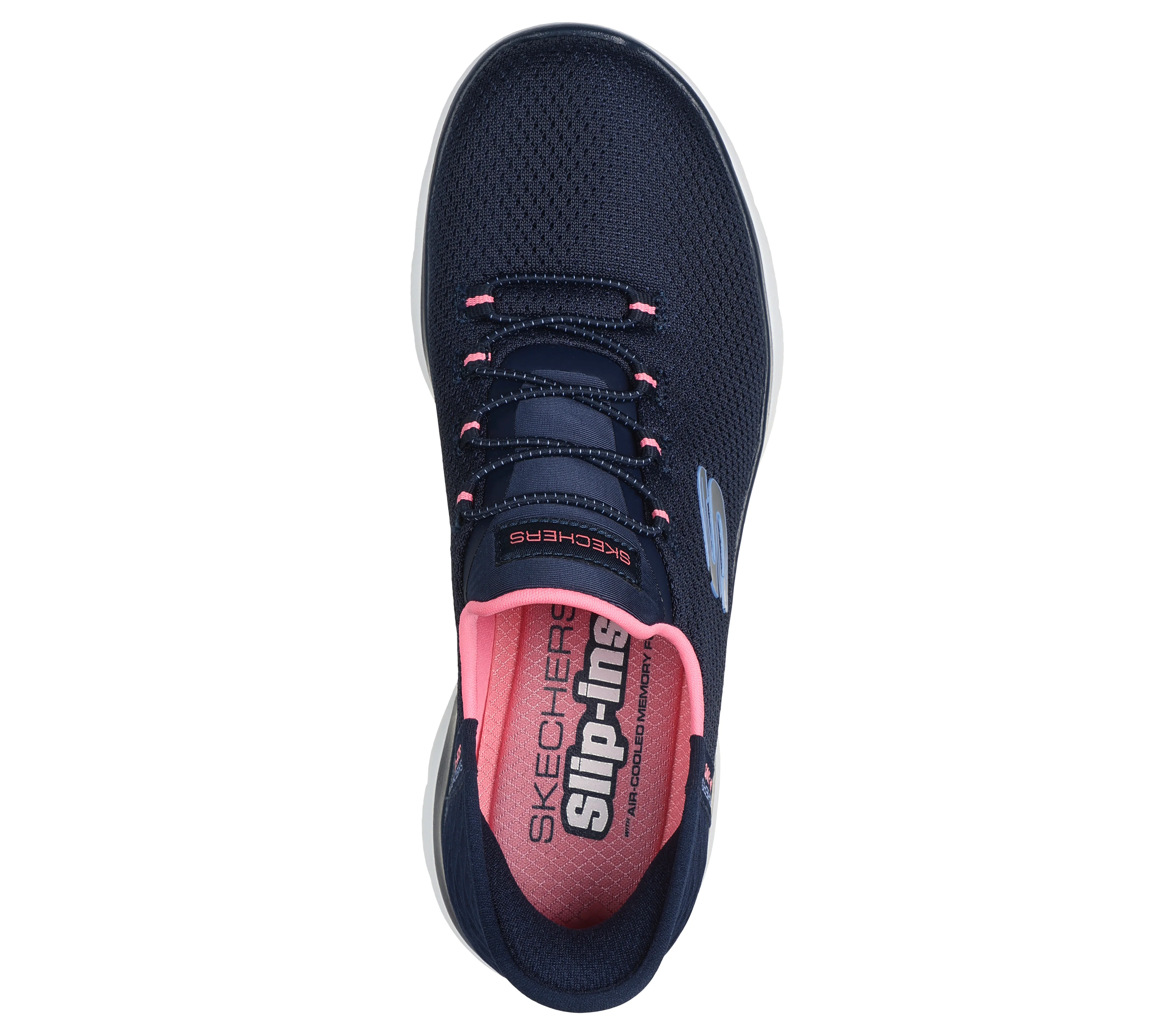 Sneakers slip-on blu da donna con soletta Memory Foam Skechers Slip-ins: Summits - Image 3