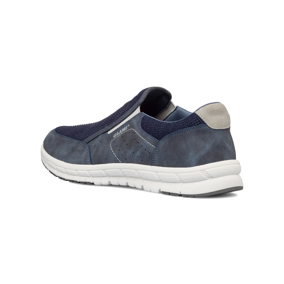 Sneakers slip-on blu da uomo Glams - Image 3