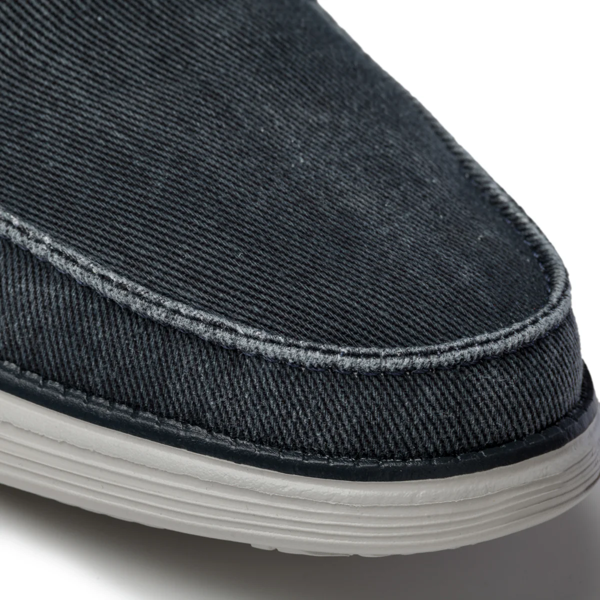 Slip-on blu denim in tessuto con inserti elastici Skechers Status 2.0 Mosent - Image 5