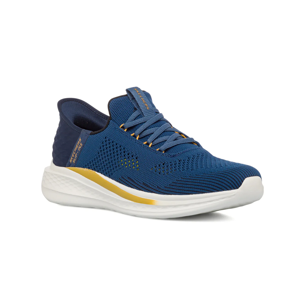 Sneakers Slip-on blu da Uomo con memory foam Skechers Slade Slip-ins - Image 2