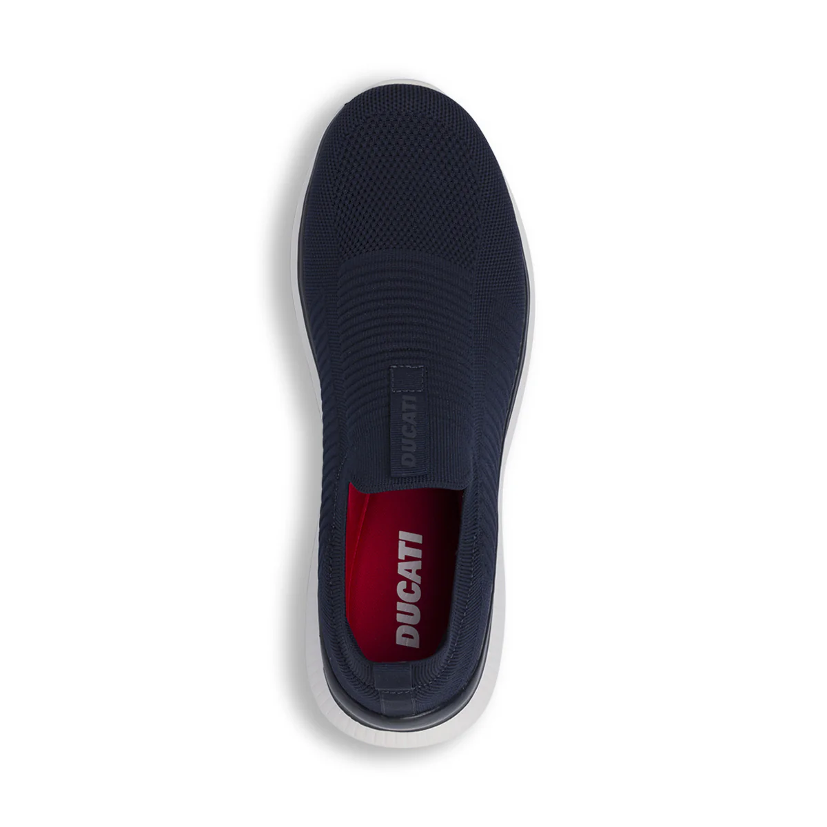 Sneakers Slip-on Blu Uomo in tessuto con fondo bianco Ducati - Image 4