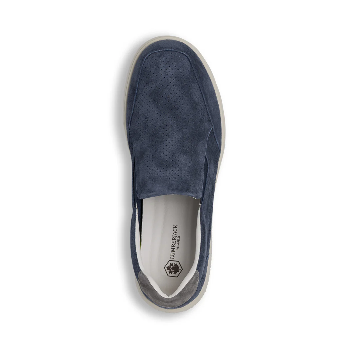 Sneakers Slip-on da Uomo blu con tomaia traforata Lumberjack - Image 5
