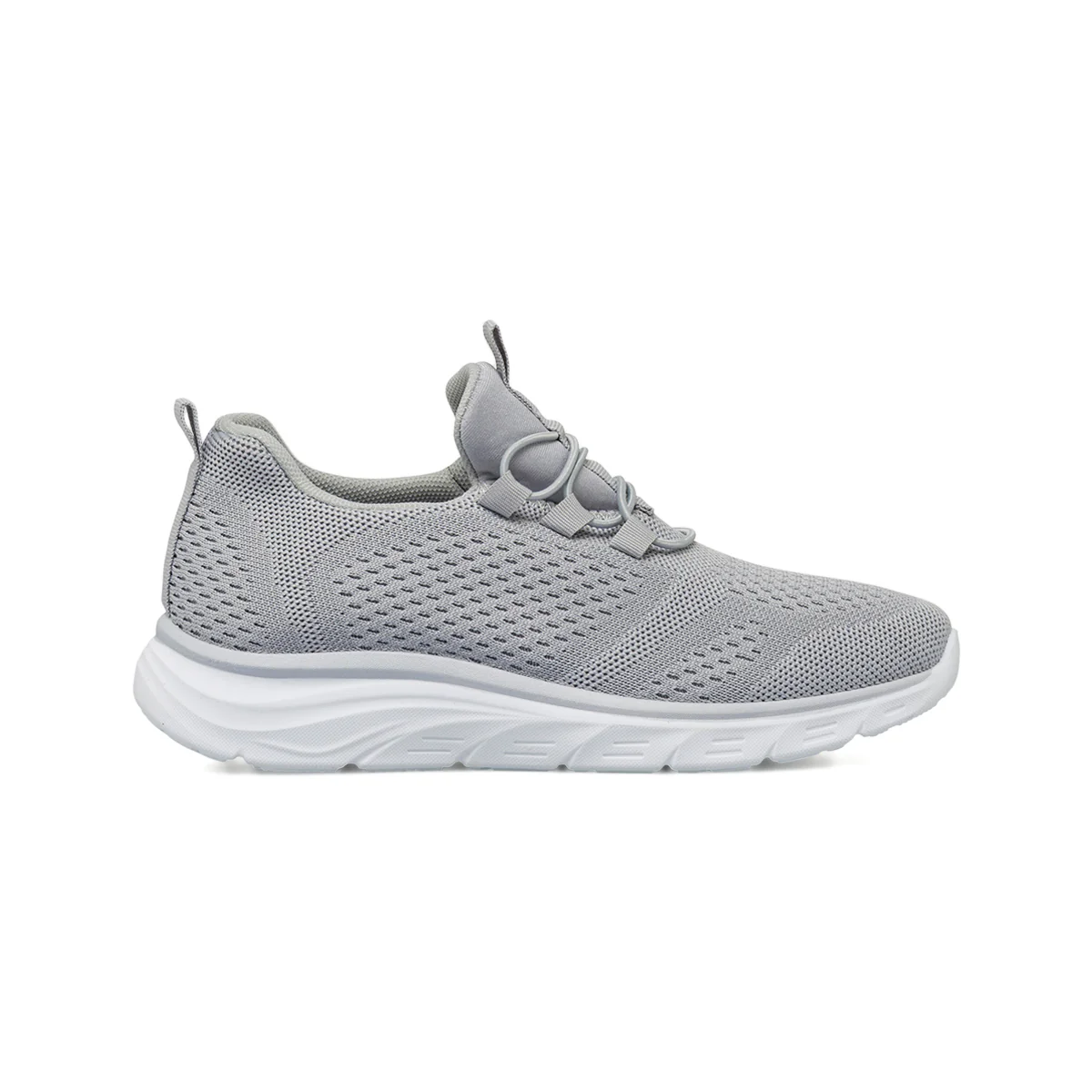 Sneakers slip-on Donna grigie in tessuto con lacci elastici Lora Ferres
