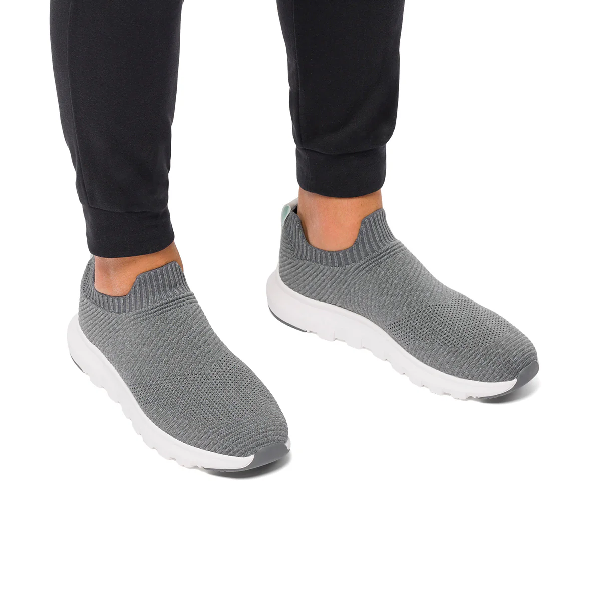Sneakers slip-on grigie da uomo Riflessi Urbani