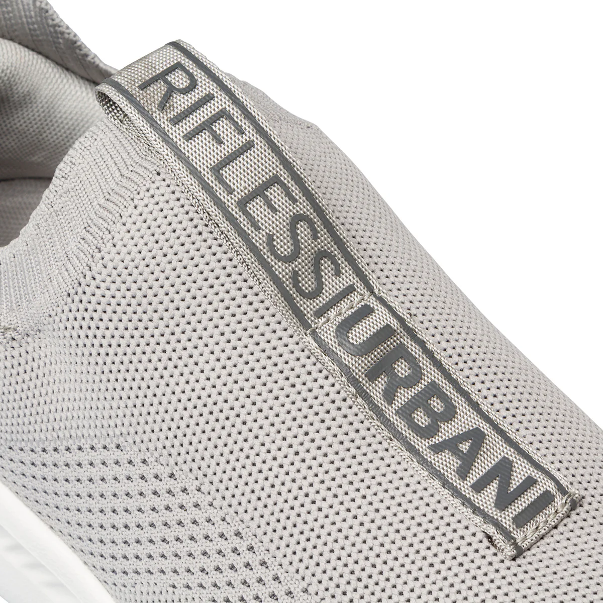 Sneakers slip-on grigie in tessuto mesh da uomo Riflessi Urbani - Image 6