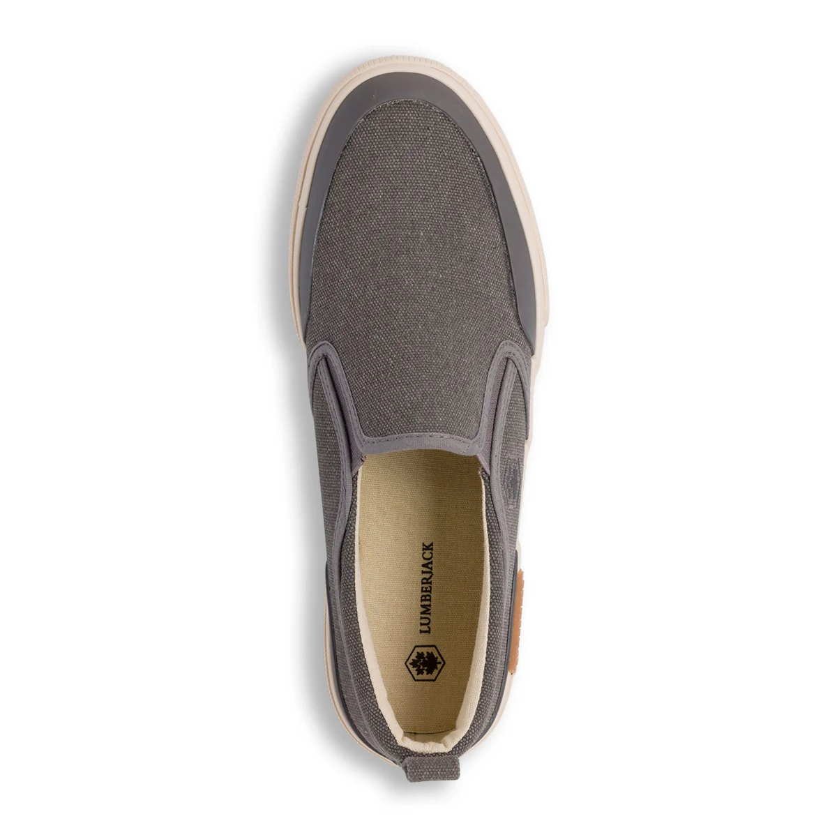 Sneakers slip-on in tessuto grigio da uomo Lumberjack Jamin - Image 6