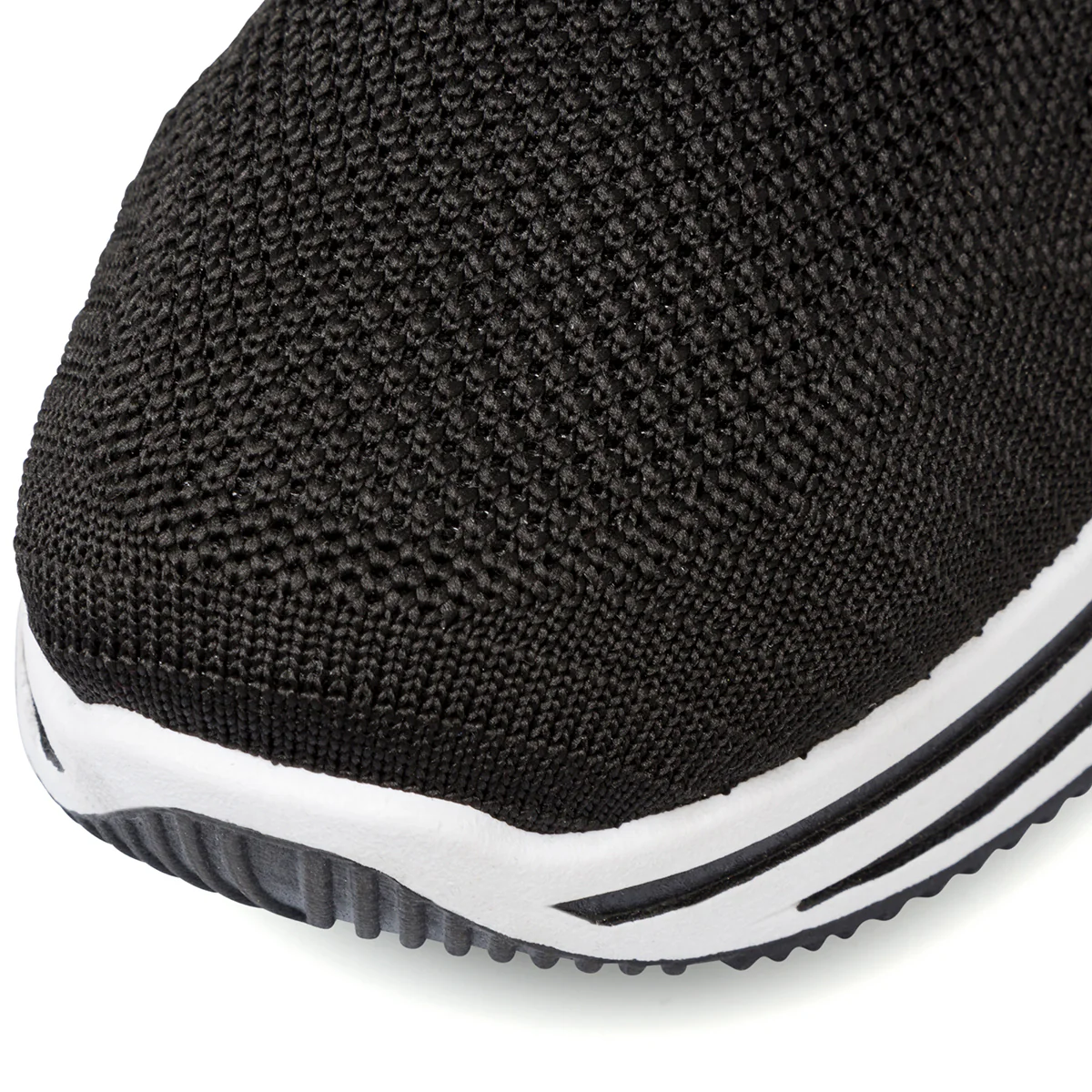 Sneakers slip-on nere da donna con dettaglio laminato e maxi-suola Lora Ferres - Image 5